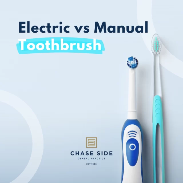 Ever wondered which toothbrush is more effective - manual or electric?🪥

While both get the job done the key lies in using them correctly. Electric toothbrushes have a distinct edge as they do thousands of tiny brushing movements per minute – way beyond what a manual toothbrush can achieve. This makes tackling plaque effortless!

If you find yourself unsure about which is best for you, our friendly hygienist is here to help! Contact us today to arrange your next appointment.

📞 020 8363 6363
📨 contact@chasesidedental.co.uk
🌍 www.chasesidedental.co.uk

#electrictoothbrush #manualtoothbrush