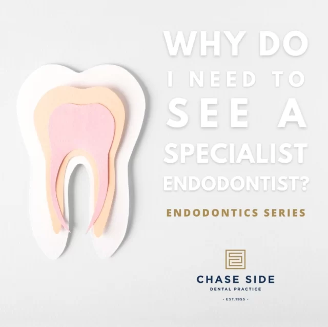 A general dentist may refer you to an endodontist if your dental issue is more complex and requires a specialist approach.

An endodontic specialist can assist the general dentists in identifying sources of pain. For larger cavities or broken teeth, a root canal treatment may be recommended. Without prompt intervention, the tooth may require extraction.

Endodontic specialists have extensive experience, training and expertise in using specialised tools and technology for root canal treatments, ensuring better treatment outcomes.

If you think you may need to see an endodontic specialist, contact us to schedule an appointment! 🦷✨

#endodontics #endodontist #rootcanal #chasesidedentalpractice #chaseside #enfield #dentistenfield #dental #dentist #dentalhealth #dentistlondon #northlondondentist #implants #teethwhiteninglondon #endodontics #compositebonding #generaldentistrylondon #hygienelondon #hygienist