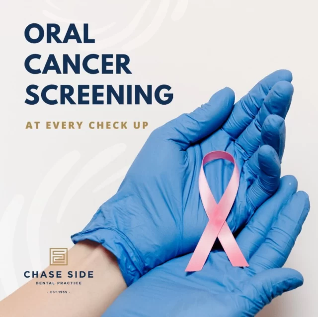Your dentist will check for cancer intra-orally at every examination appointment. Aside from examining your oral tissues to look for any abnormalities, they also pay close attention to any subtle changes on the face that could indicate underlying health concerns. From unusual lumps to asymmetries, these observations serve as vital cues for further investigation and can potentially save lives.

Your dentist is not only an advocate for your oral health but also a supporter of your overall well-being. If you’re worried about mouth cancer or it has been a while since your last check-up, contact us to make a booking🌟

#OralCancerAwareness #oralcancer #cancerchecks #chasesidedentalpractice #chaseside #enfield #dentistenfield #dental #dentist #dentalhealth #dentistlondon #northlondondentist #implants #teethwhiteninglondon #endodontics #compositebonding #generaldentistrylondon #hygienelondon #hygienist
68 w