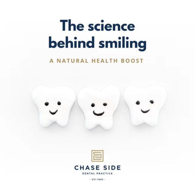 Smiling is a small act with big benefits. It’s a powerful tool that enhances both your mental and physical well-being. Here’s how:

😄 Improves confidence – Smiling helps you feel self-assured and look approachable.
🧠 Reduces stress – It releases mood-boosting chemicals like dopamine and serotonin.
❤️ Improves overall health – Less stress means a healthier heart, lower blood pressure and a stronger immune system.

A bright, healthy smile makes it easier to share yours! Schedule your next appointment today and kickstart the year with a smile you’ll love.

#SmileMore #TheScienceOfSmiling #HealthySmileHappyLife #NewYearNewSmile #chasesidedentalpractice #chaseside #enfield #dentistenfield #dental #dentist #dentalhealth #dentistlondon #northlondondentist #implants #teethwhiteninglondon #endodontics #compositebonding #generaldentistrylondon #hygienelondon #hygienist
34 w