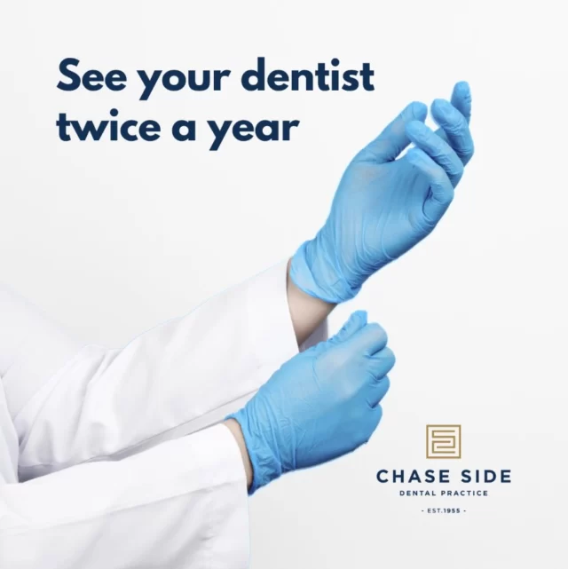 Maintaining good daily habits is essential for optimal oral health but regular visits to the dentist are equally important.

Even the most dedicated brushers and flossers need professional care to remove tartar, detect cavities and identify potential issues before they become serious. Your dentist can provide valuable treatment solutions and keep your smile in top shape.

Contact us on 020 8363 6363 to arrange your next examination with us!

📞 020 8363 6363
📨 contact@chasesidedental.co.uk
🌍 www.chasesidedental.co.uk

#chasesidedentalpractice #chaseside #enfield #dentistenfield #dental #dentist #dentalhealth #dentistlondon #northlondondentist #implants #teethwhiteninglondon #endodontics #compositebonding #generaldentistrylondon #hygienelondon #hygienist