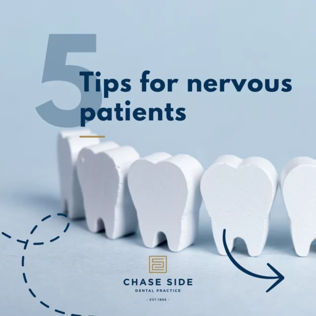 Are you someone who suffers from dental anxiety? Taking small steps to tackle your anxiety can make a world of difference. Let's conquer those fears together and prioritise your oral health.

1️⃣ Communicate with your dentist: They can adjust their approach to make you more comfortable.
2️⃣ Listen to music: Listen to your favourite playlist as a distraction.
3️⃣ Schedule strategic appointments: Choose a convenient time for your appointment to reduce pressure.
4️⃣ Deep Breathing: Practice deep breathing to calm nerves and help you relax for your appointment.
5️⃣ Visualise success: Imagine a positive outcome.

Schedule your next appointment and let us change the way you feel about dental visits!😁🦷

#dentalanxiety #dentalanxietyhelp #dentalanxietytips #chasesidedentalpractice #chaseside #enfield #dentistenfield #dental #dentist #dentalhealth #dentistlondon #northlondondentist #implants #teethwhiteninglondon #endodontics #compositebonding #generaldentistrylondon #hygienelondon #hygienist