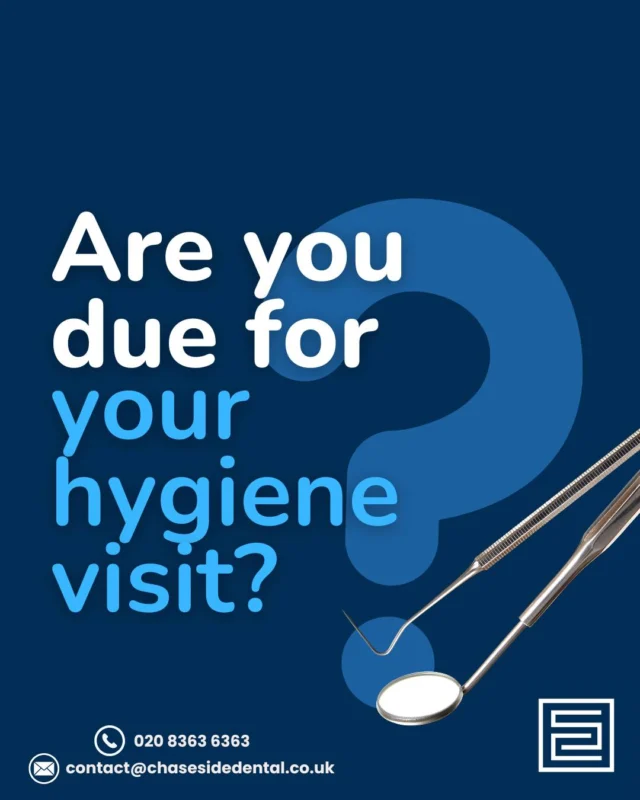 🦷 5 Signs You're Overdue for a Hygiene Appointment

Think you might be due a visit? Your mouth could be telling you already...

1️⃣ Bleeding gums when brushing or flossing
This is often an early sign of gum disease and isn’t something to ignore.

2️⃣ Persistent bad breath
If it keeps coming back no matter what you do, plaque build-up could be the cause.

3️⃣ Tartar you can see or feel
Those hard deposits on your teeth can’t be removed at home — only a professional clean can get rid of them.

4️⃣ Teeth feeling “fuzzy” or dull
That fresh, smooth feeling has likely worn off, and plaque may have started building up again.

5️⃣ Your last clean doesn’t feel “recent” anymore
If you're thinking, “It’s probably been a while...” it usually has! Regular hygiene visits help prevent problems before they start.

✨ A professional hygiene appointment helps keep your gums healthy, your breath fresh, and your smile looking its best.

If you're spotting any of these signs, it might be time to book in! 😁

#DentalHygiene #HealthyGums #OralHealth  #HealthySmile #Hygienist #SmileConfidently #Enfield #EnfieldDentist #LondonDentist