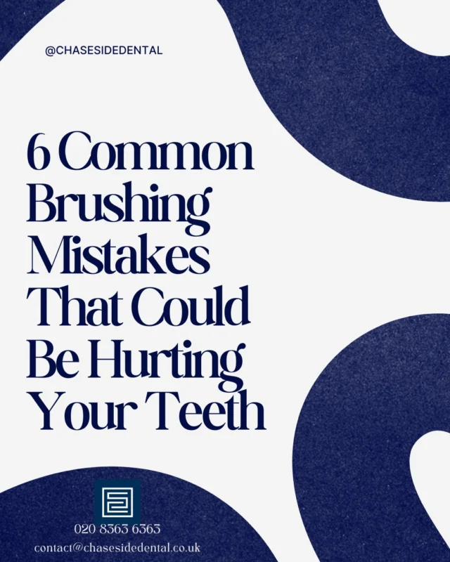 Think you're brushing correctly? You might be surprised! 👀

Even small brushing habits can have a big impact on your oral health. Here are some of the most common mistakes we see in practice:

1. Brushing too hard – More pressure doesn't mean cleaner teeth. It can wear down enamel and irritate your gums.

2. Using the wrong toothbrush – A soft-bristled brush with a small head is usually the best choice for effective, gentle cleaning.

3. Brushing for less than 2 minutes – Aim for a full 2 minutes, twice a day.

4. Skipping the gum line – Plaque loves to build up where your teeth meet your gums, so don't forget this area.

5. Rinsing straight after brushing – Spit, don't rinse! This helps the fluoride stay on your teeth for longer.

6. Keeping your toothbrush for too long – Replace it every 3 months, or sooner if the bristles become frayed.

Small changes can make a big difference to your smile. 😁

If you're unsure whether you're brushing effectively, we'd be happy to help at your next appointment. 🦷

#OralHealth #HealthySmile #DentalCare #BrushingTips #SmileCare #PreventiveDentistry #DentalHealth #HealthyHabits #Enfield #EnfieldDentist #ChaseSideDental
