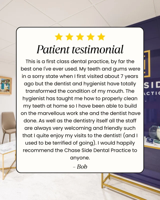 ⭐️⭐️⭐️⭐️⭐️

We’re so grateful for this wonderful 5-star review! 🦷💙 Thank you for taking the time to share your experience with us.

#5StarReview #PatientFeedback #DentalCare #Dentist #HealthySmile #HappyPatients #DentalPractice #Enfield #EnfieldDentist #EnfieldCommunity #ChaseSideDental