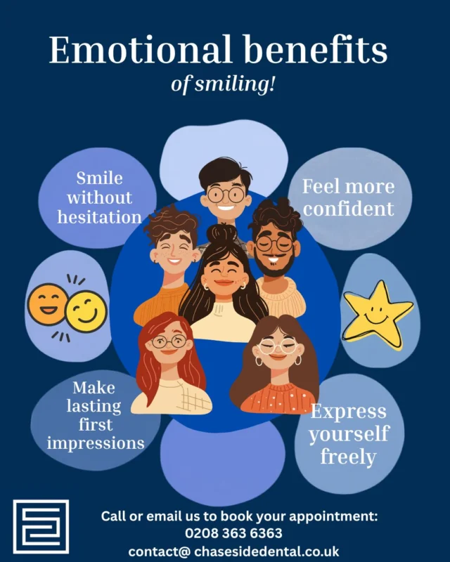 Your smile is more than just your teeth, it’s how you connect with the world. ✨

When you feel confident in your smile, you’re more likely to laugh freely, speak confidently, and enjoy every moment without holding back. 💛

Because confidence starts with a smile. 😁

📅 Book your appointment today!

#SmileConfidence #HealthySmile #DentalCare #SmileTransformation #ConfidenceStartsHere #FamilyDentist #Enfield #EnfieldDentist #EnfieldCommunity #ChaseSideDental
