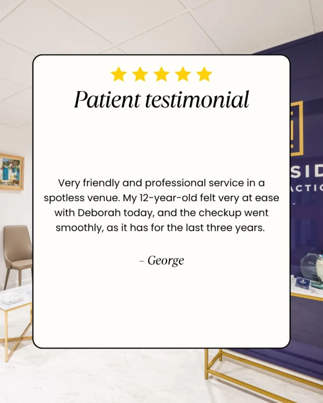 ⭐️⭐️⭐️⭐️⭐️

There’s nothing better than hearing such lovely feedback from our patients! 💙

Have you visited us recently? We’d love to hear about your experience! 💬

#5StarReview #PatientTestimonial #HappyPatients #DentalCare #Dentist #HealthySmiles #PatientFeedback #Enfield #EnfieldDentist #EnfieldCommunity #ChaseSideDental