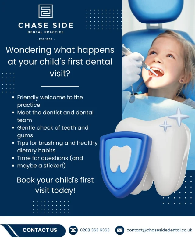 ✨ Your child’s first dental visit is all about creating a positive, comfortable experience while making sure their smile is developing beautifully! 🦷💛

We recommend booking their first visit by their 2nd birthday. Starting early helps build confidence, encourage healthy habits, and set them up for a lifetime of happy, healthy smiles! 🌟

📅 Book your child’s first dental visit today!

#ChildrensDentist #FirstDentalVisit #HealthySmiles #PediatricDentistry #KidsDentist #DentalHealth #HealthyHabits #Enfield #EnfieldDentist #EnfieldCommunity #ChaseSideDental