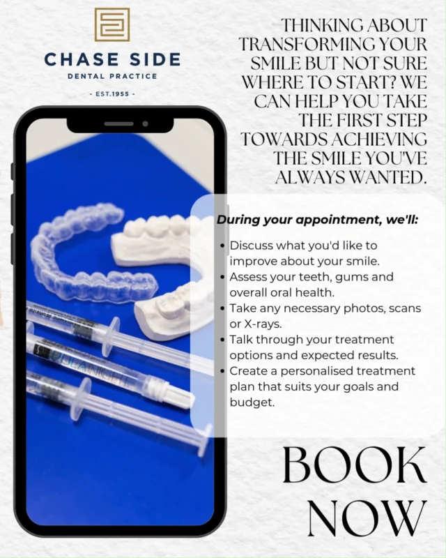 No pressure. No one-size-fits-all approach. Just clear, expert advice and a chance to discover what’s possible. 🤍

📞 Ready to explore your options? Book your appointment today and let’s start your smile journey!

#SmileJourney #SmileTransformation #DreamSmile #SmileMakeover #DentalConsultation #ConfidentSmile #Dentist#Enfield #EnfieldDentist #EnfieldCommunity #ChaseSideDental