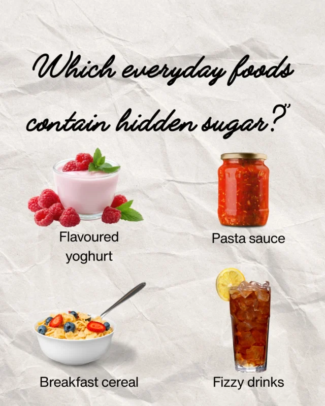 🍭👀 Think you know where sugar hides? Think again!

Many everyday products contain added sugars, even some foods and drinks marketed as “healthy.” 😲

🔎 Top tip: Check the nutrition label for added sugars and choose lower-sugar options where possible.

Small swaps can make a big difference for your family’s oral health! 🦷✨

💬 Which hidden source of sugar surprised you the most? Tell us in the comments! 👇

#HiddenSugar #DentalHealth #HealthyChoices #FamilyOralHealth #SmileSmart #HealthySmile #DentalTips #Enfield #EnfieldDentist #EnfieldCommunity #ChaseSideDental